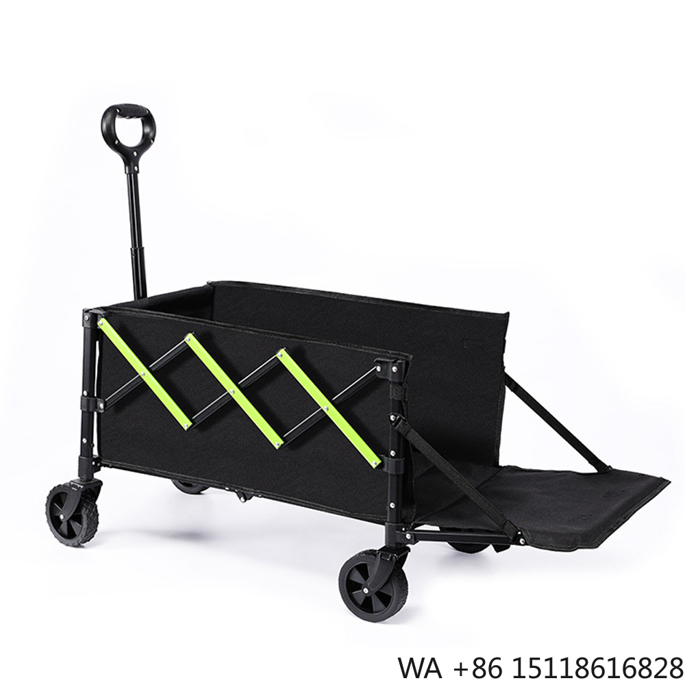 Outdoor Camping Set - รถเข็นพับได้อเนกประสงค์ E-RIKE แบบพับเก็บได้ สำหรับงานหนัก พร้อมล้อถอดได้ เหมาะสำหรับการตั้งแคมป์