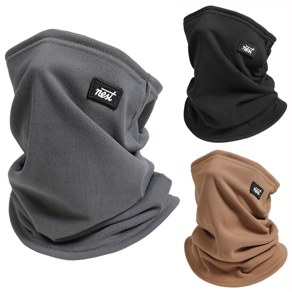 Outdoor Camping Winter - ผ้าพันคอคลุมคอแบบฟลีซสำหรับตั้งแคมป์ฤดูหนาว ผ้าพันคอแบบหลอดสำหรับเล่นสกี สโนว์บอร์ด ผ้าปิดครึ่งหน้า ป้องกันความหนาวสำหรับผู้ชายและผู้หญิง ใช้กลางแจ้ง