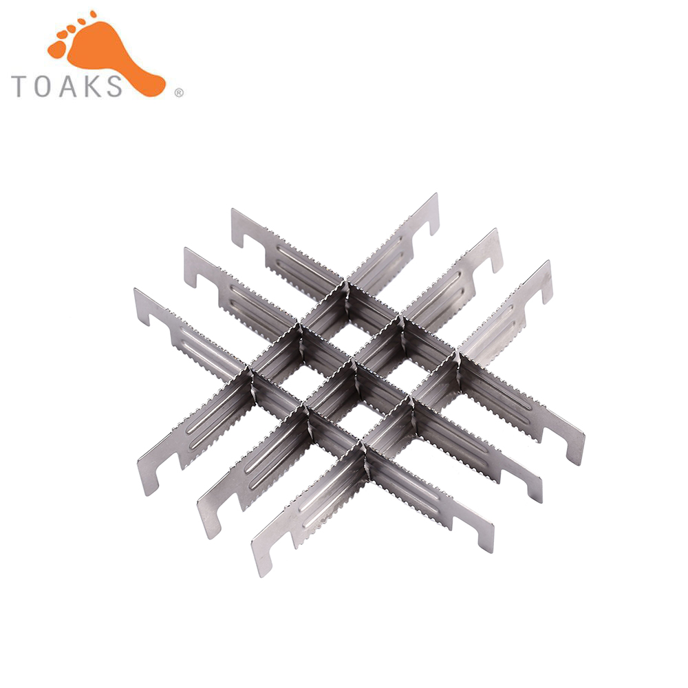 Outdoor Camping Wood Stove - 2/4/6pcs TOAKS กลางแจ้งไทเทเนียมเตาไม้ CROSS Bars &