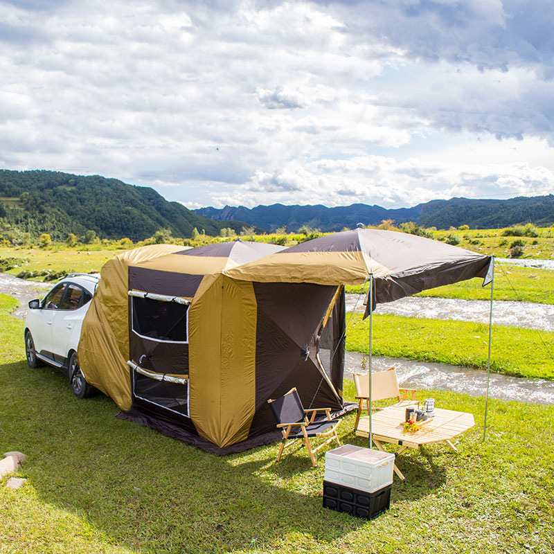Outdoor Camping Car Tail Tent - เต็นท์สำหรับตั้งแคมป์กลางแจ้ง, เต็นท์พกพาสำหรับเอาตัวรอดในป่า, เต็นท์กันความหนาว, เต็นท์หลังคารถ, เต็นท์ท้ายรถ