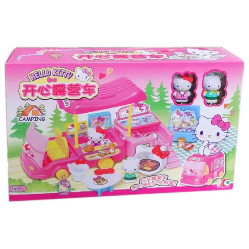 Outdoor Camping Toys - เฮลโล คิตตี้ รถบ้านแคมป์ปิ้งสุดแฮปปี้ 50144 สาวแคมป์ปิ้งกลางแจ้ง เล่นกับครอบครัว