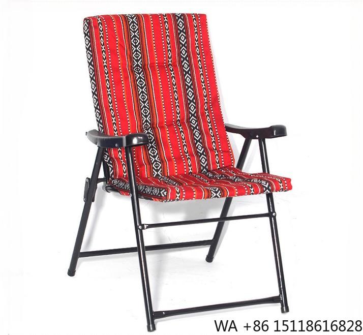 Outdoor Camping Set - เก้าอี้สนามพับได้สำหรับตั้งแคมป์ ขายส่งจากโรงงาน ผลิตจากเหล็ก พกพาสะดวก ปรับแต่งสีและดีไซน์ได้ เหมาะสำหรับโรงแรมและคลังสินค้า