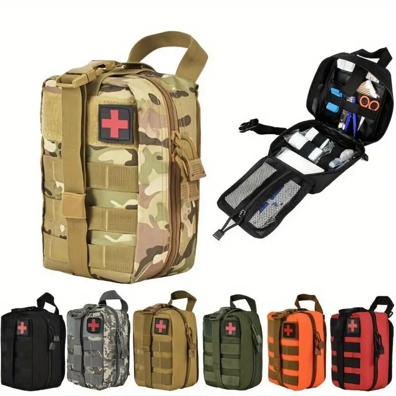 Bivvy Bag Emergency - กระเป๋าปฐมพยาบาลทางยุทธวิธี กระเป๋าเอาตัวรอด กล่องยาสำหรับกิจกรรมกลางแจ้ง ขนาดใหญ่ กระเป๋า SOS/ชุดปฐมพยาบาล
