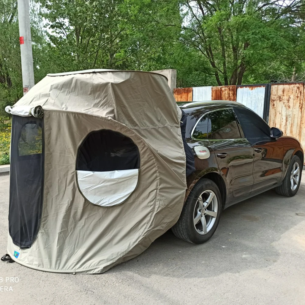 Outdoor Camping Car Tail Tent - หลังคารถด้านหลังกลางแจ้งอุปกรณ์ตั้งแคมป์เต็นท์กันสาดหาง Ledger ปิกนิกกันสาดไม่มีหน้าต่างสำหรับ Porsche Audi BMW