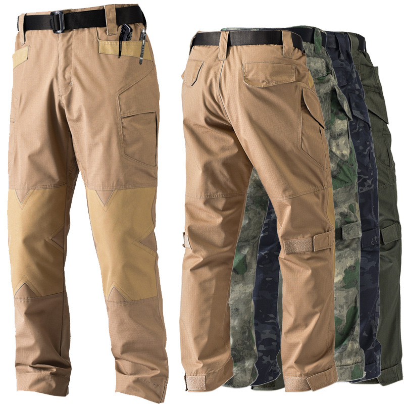 Outdoor Camping Winter - กางเกงเดินป่าชาย Ripstop Casual Cargo กางเกงทํางานกางเกง COMBAT