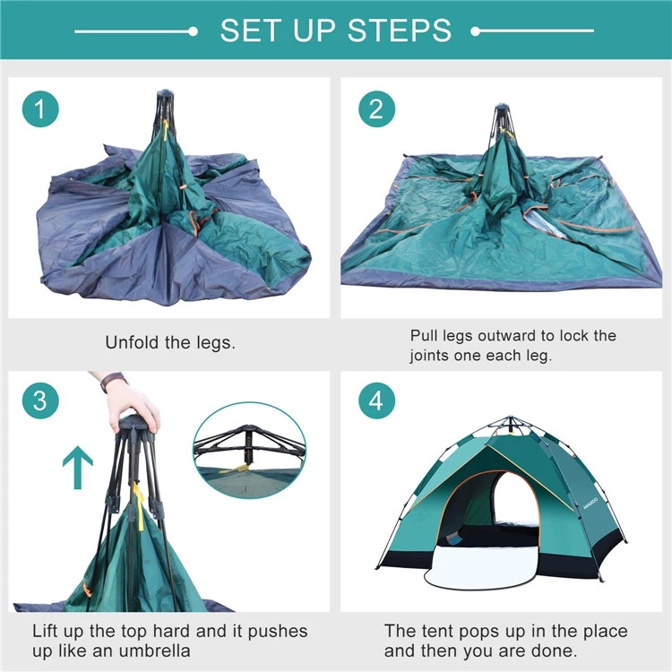 เต็นท์แคมป์ปิ้งอัตโนมัติแบบพับ - Outdoor Camping Set บทวิจารณ์และราคา