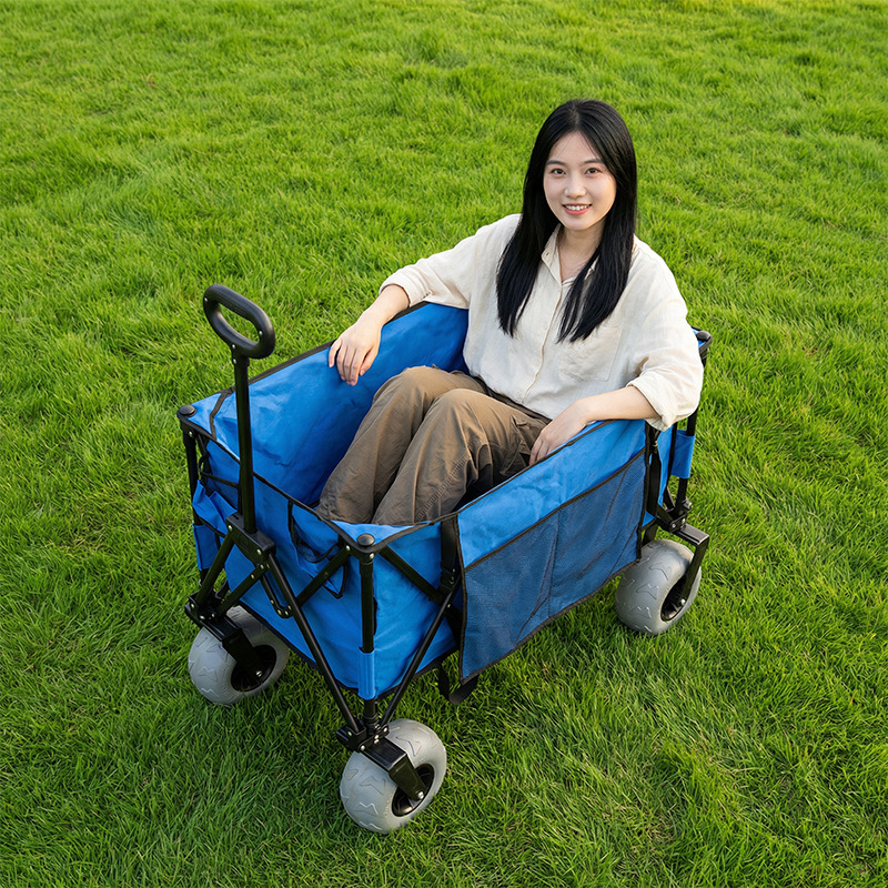 รถเข็นชายหาดโลหะพับได้ ล้อบอลล - Outdoor Camping Table Foldable บทวิจารณ์และราคา