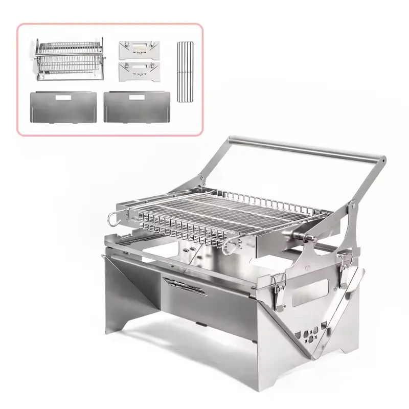 เตาไฟพับได้แบบพกพาสำหรับตั้งแค - Outdoor Camping Wood Stove บทวิจารณ์และราคา