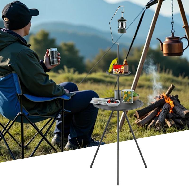 โต๊ะตั้งแคมป์ทรงกลมโต๊ะตั้งแคม - Outdoor Camping Table Foldable บทวิจารณ์และราคา