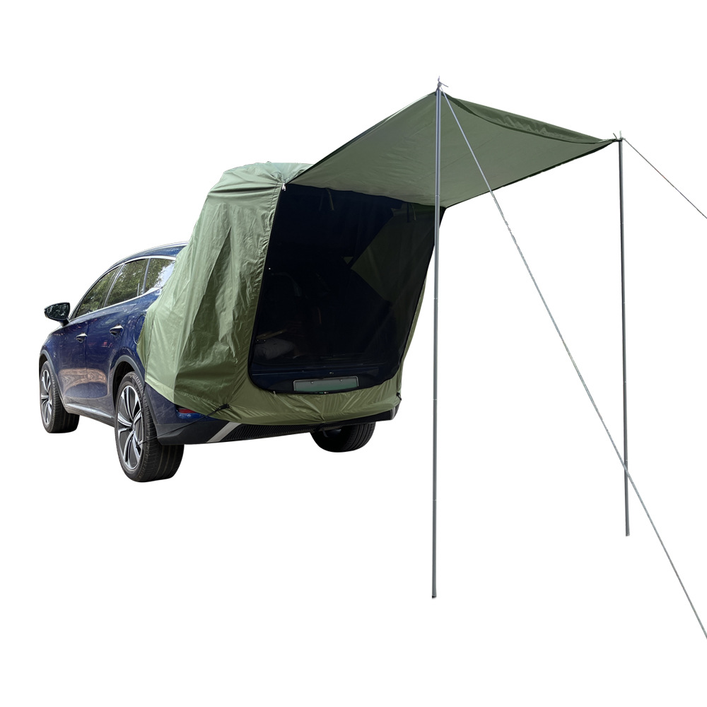 เต็นท์หลังคารถยนต์กันฝนสำหรับต - Outdoor Camping Car Tail Tent บทวิจารณ์และราคา