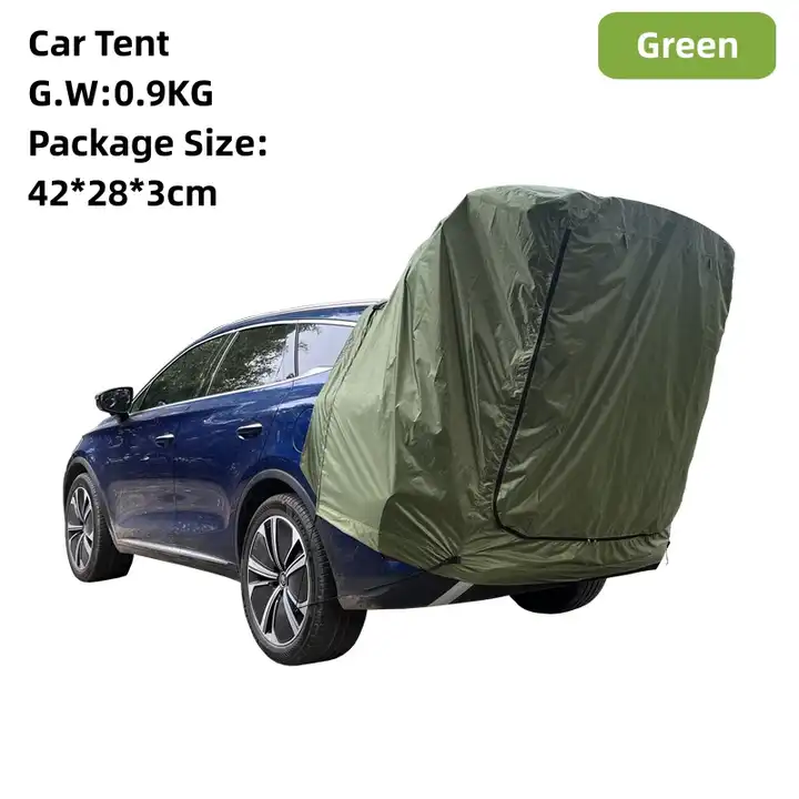 เต็นท์หลังคารถยนต์กันฝนสำหรับต - Outdoor Camping Car Tail Tent บทวิจารณ์และราคา