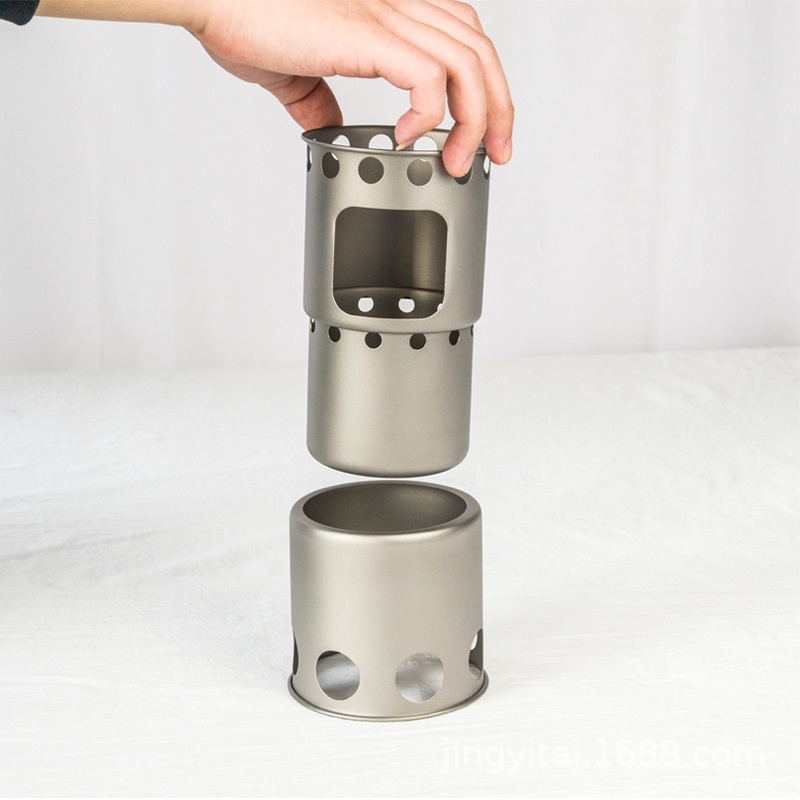 เตาเผาไม้ไทเทเนียมขนาดเล็กแบบพ - Outdoor Camping Wood Stove บทวิจารณ์และราคา