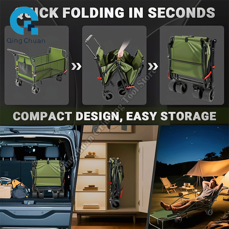 รถเข็นแคมป์ปิ้งอเนกประสงค์ ขนา - Outdoor Camping Trailer บทวิจารณ์และราคา