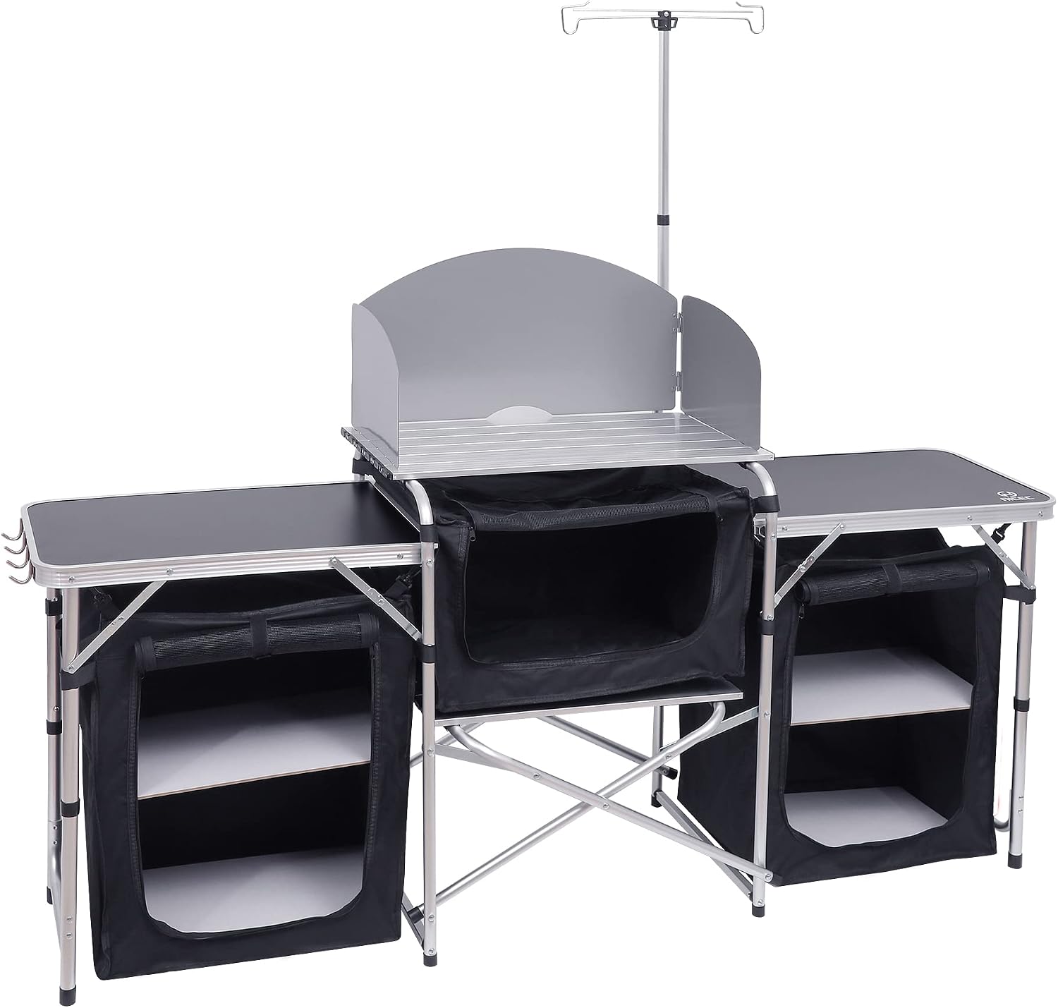 โต๊ะครัวพับได้สำหรับตั้งแคมป์  - Outdoor Camping Kitchen Setup บทวิจารณ์และราคา