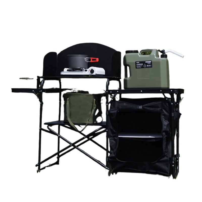 พับแบบพกพากลางแจ้งเตาตาราง Cam - Outdoor Camping Kitchen Setup บทวิจารณ์และราคา