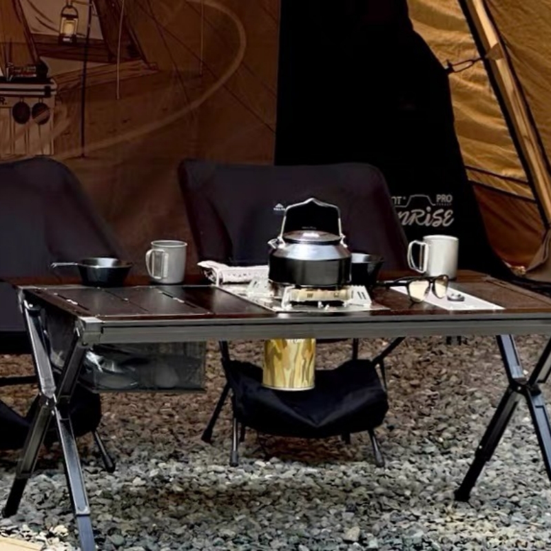 ตะกร้าเก็บของแบบตาข่าย Tryhomy - Outdoor Camping Table With Storage บทวิจารณ์และราคา