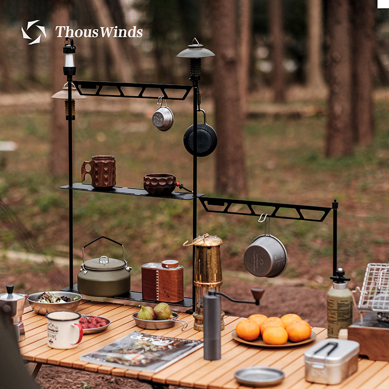 ThousWinds Camping ตารางขยายขา - Outdoor Camping Table With Storage บทวิจารณ์และราคา