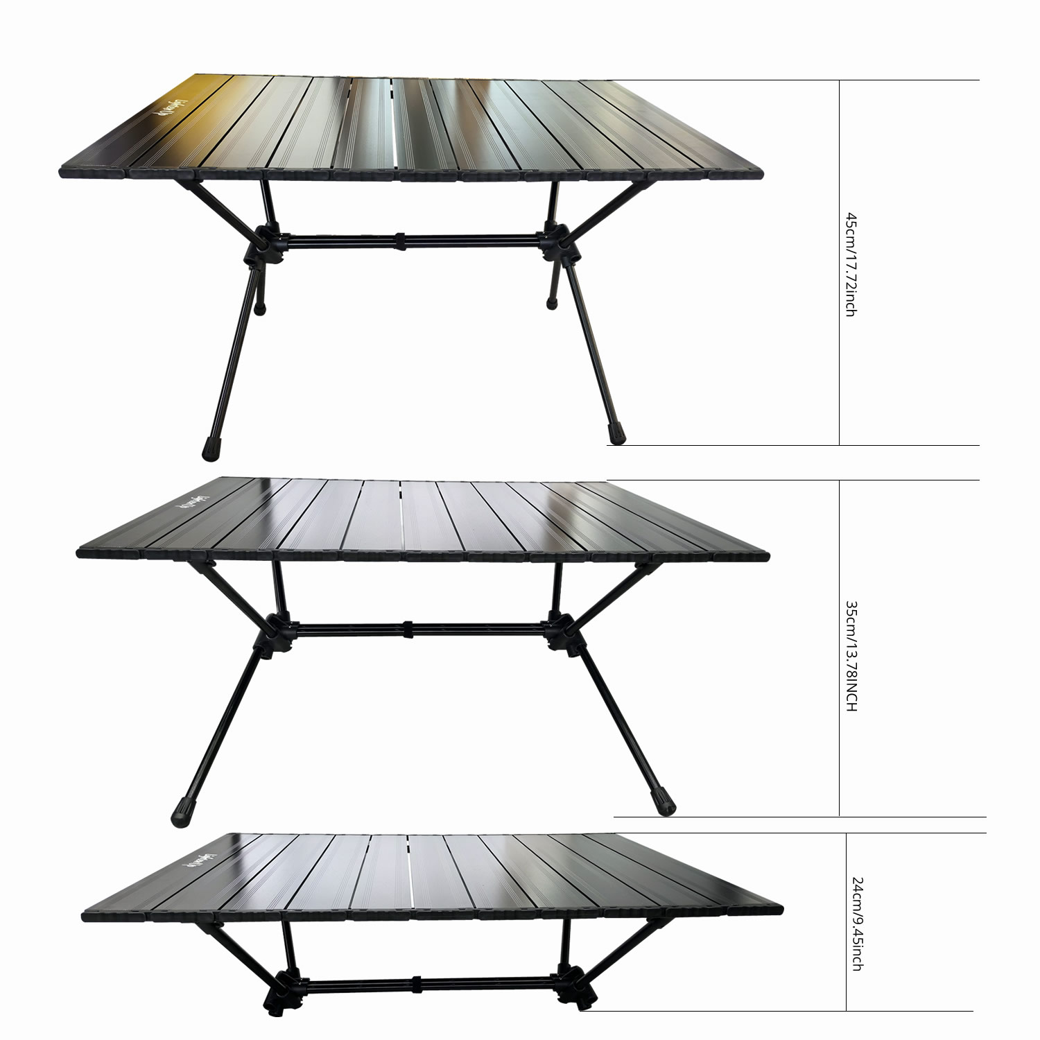 โต๊ะพับกลางแจ้งแบบพกพา ทำความส - Outdoor Camping Table With Storage บทวิจารณ์และราคา