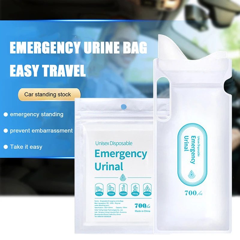 4PCS 700ml รถปัสสาวะฉุกเฉินแบบ - Bivvy Bag Emergency บทวิจารณ์และราคา