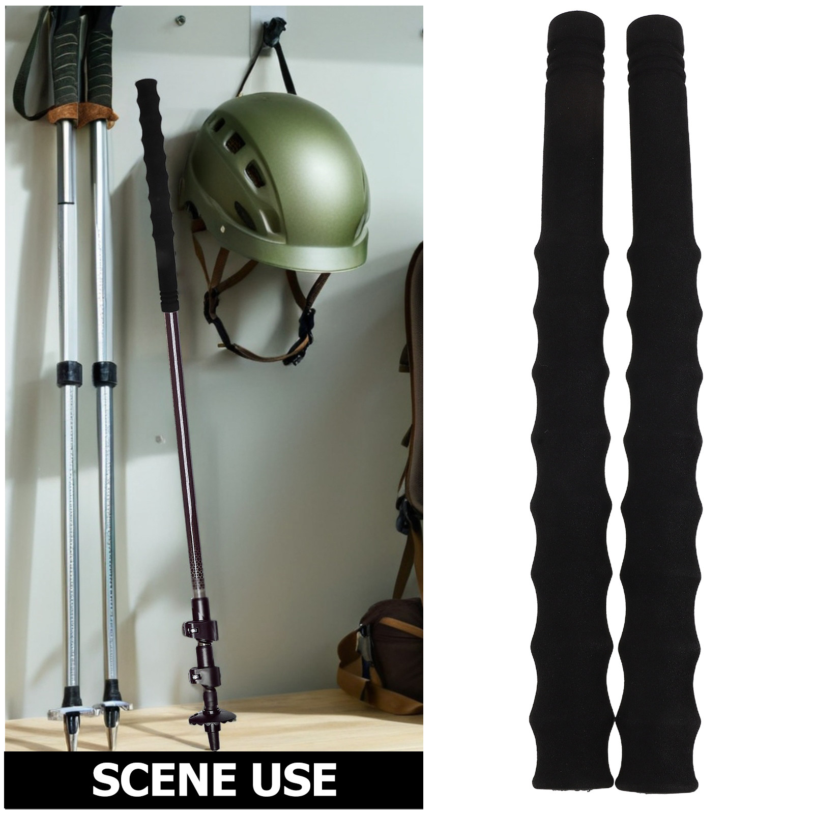 ด้ามจับไม้เท้าเดินป่า 2 ชิ้น ข - Trekking Poles บทวิจารณ์และราคา