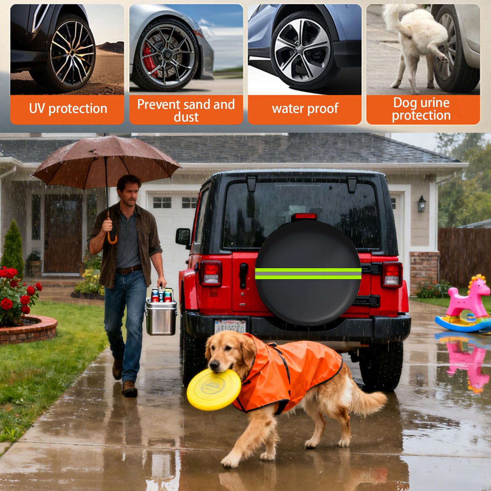ฝาครอบล้อ ฝาครอบล้อรถพ่วงกันรั - Outdoor Camping Trailer บทวิจารณ์และราคา