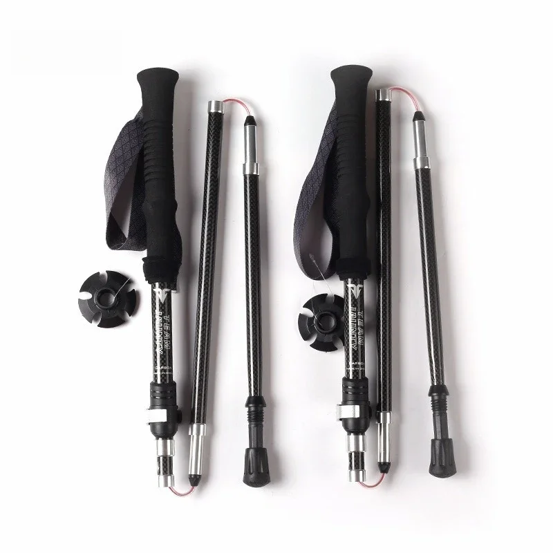 ไม้เท้าเดินป่าแบบพับได้ 5 ท่อน - Trekking Poles บทวิจารณ์และราคา