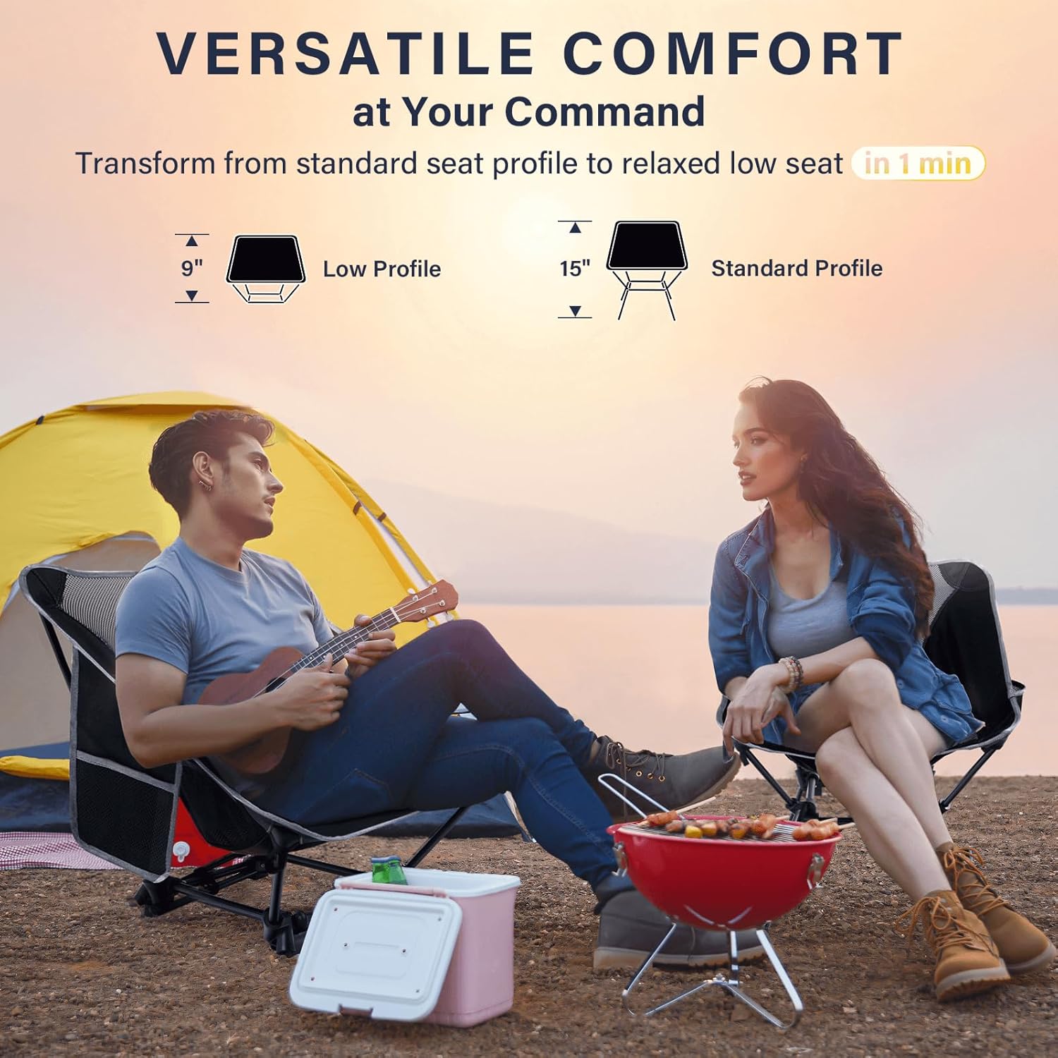 เก้าอี้แคมป์ปิ้งน้ำหนักเบา, เก - Outdoor Camping Set บทวิจารณ์และราคา