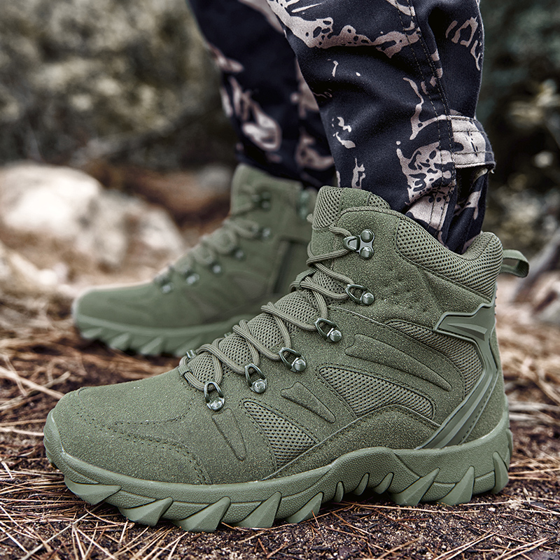 รองเท้าบูทฝึกซ้อมรบในทะเลทรายส - Outdoor Camping Winter บทวิจารณ์และราคา