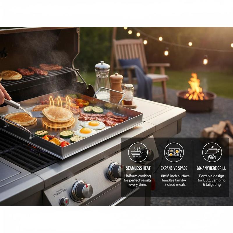 เตาปิ้งย่างแบบแบนขนาด 18x16 นิ - Outdoor Y Camping บทวิจารณ์และราคา