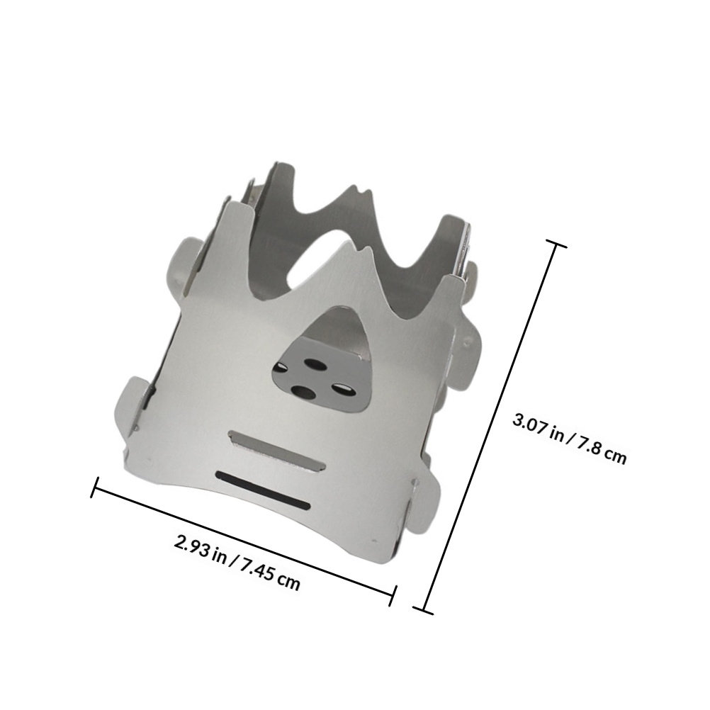 เตาเผาไม้สแตนเลสแบบพกพา เตาบาร - Outdoor Camping Wood Stove บทวิจารณ์และราคา