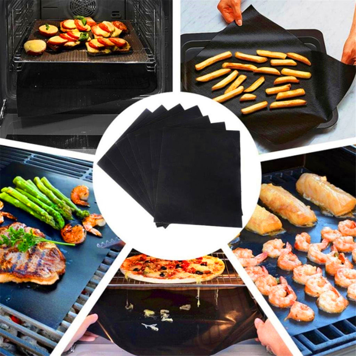 15/20 ชิ้น ชุดแผ่นรองอบเทฟลอนแ - Outdoor Camping Kitchen Setup บทวิจารณ์และราคา
