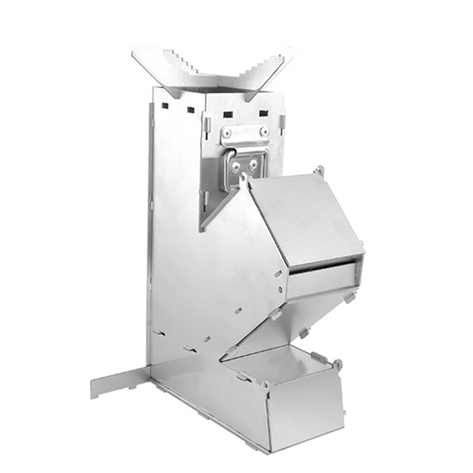 กลางแจ้งเตาไม้หนาสแตนเลสสตีลถอ - Outdoor Camping Wood Stove บทวิจารณ์และราคา