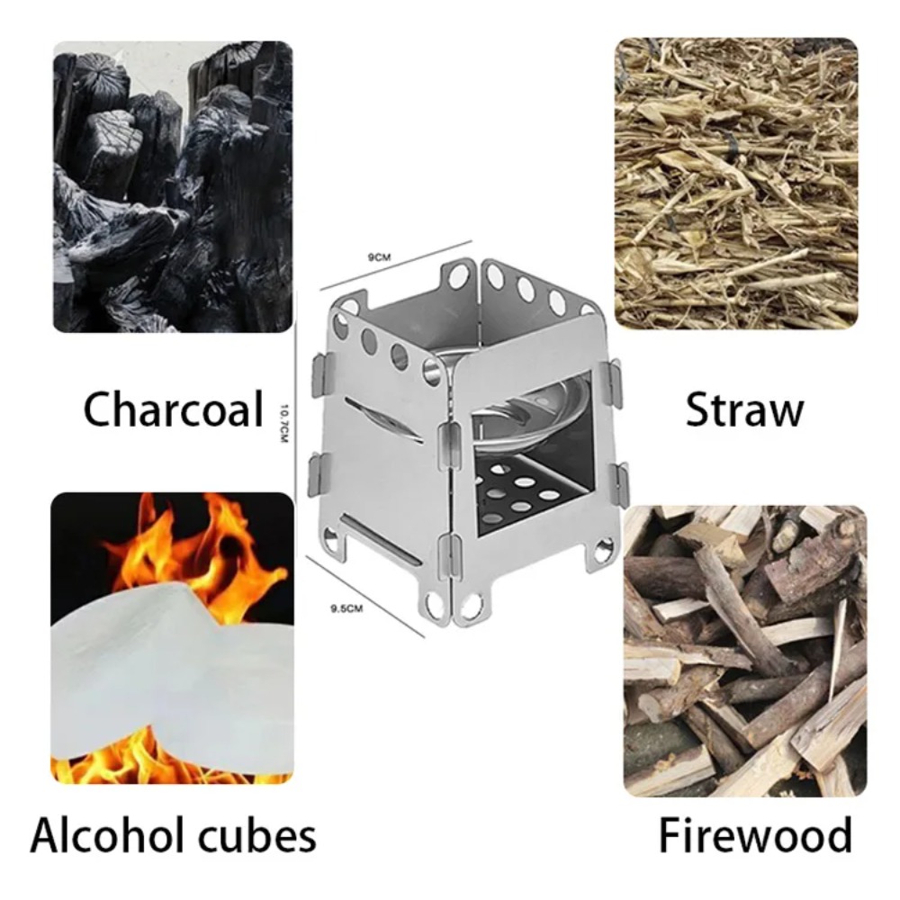 เตาเผาไม้สำหรับตั้งแคมป์ เตาแอ - Outdoor Camping Wood Stove บทวิจารณ์และราคา