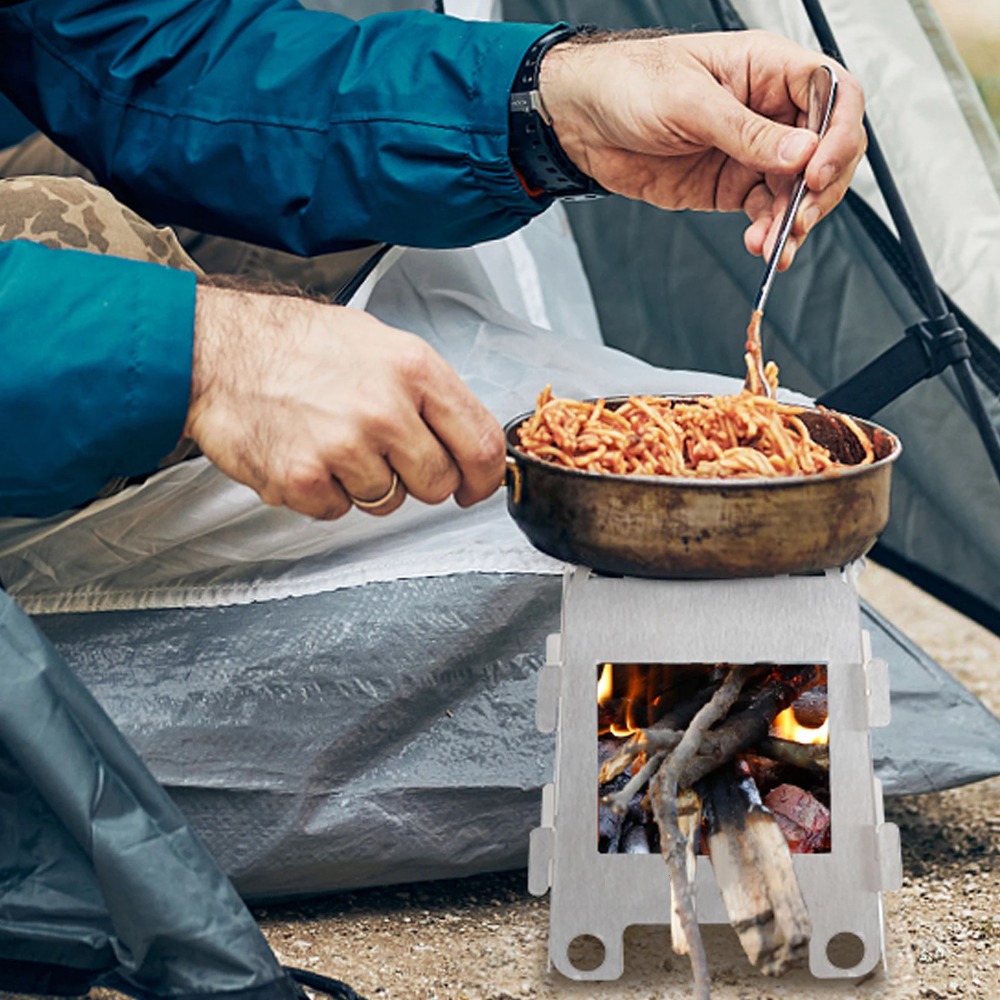เตาเผาไม้สำหรับตั้งแคมป์ เตาแอ - Outdoor Camping Wood Stove บทวิจารณ์และราคา