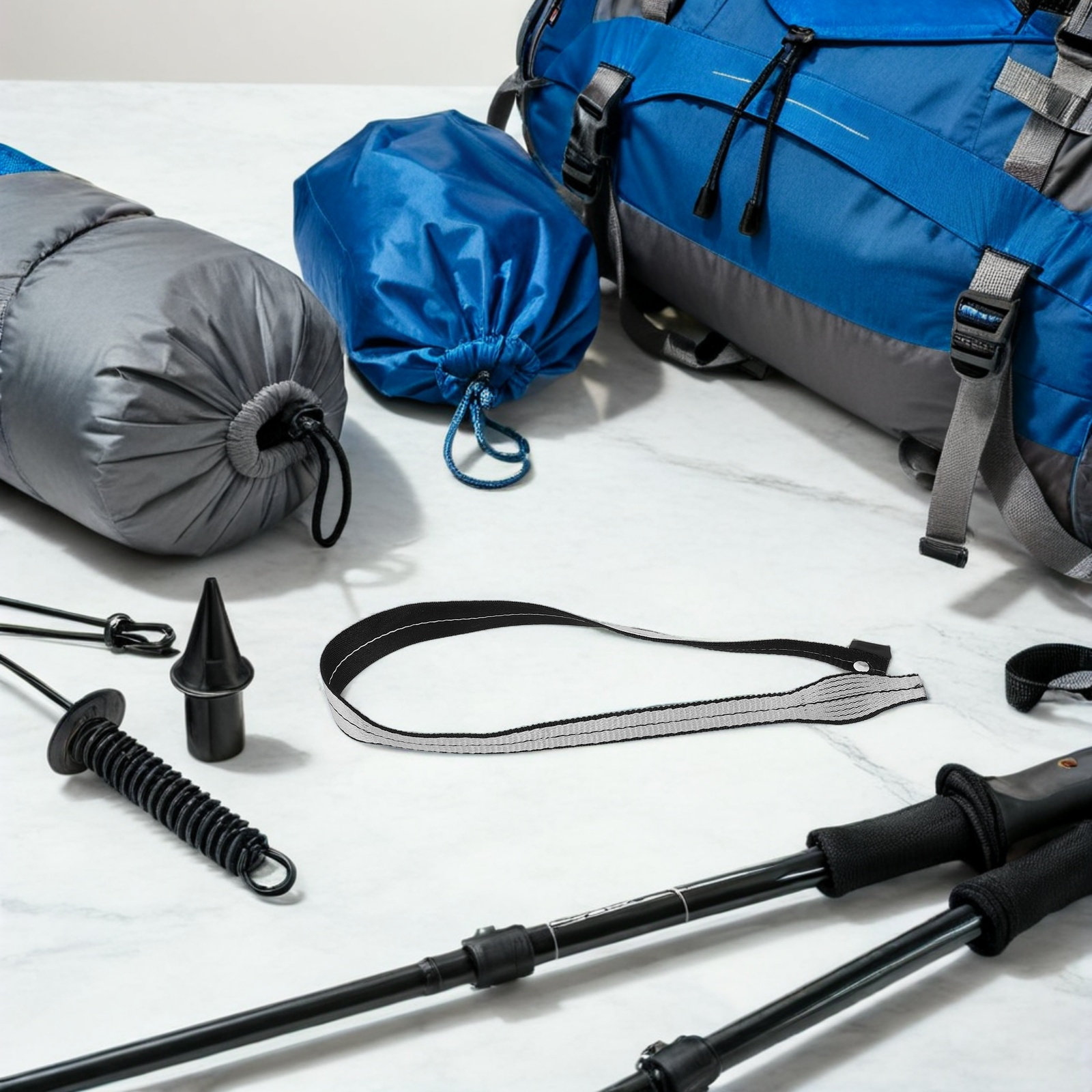 สายคล้องข้อมือกันหลุดสีดำ 2 ชิ - Trekking Poles บทวิจารณ์และราคา