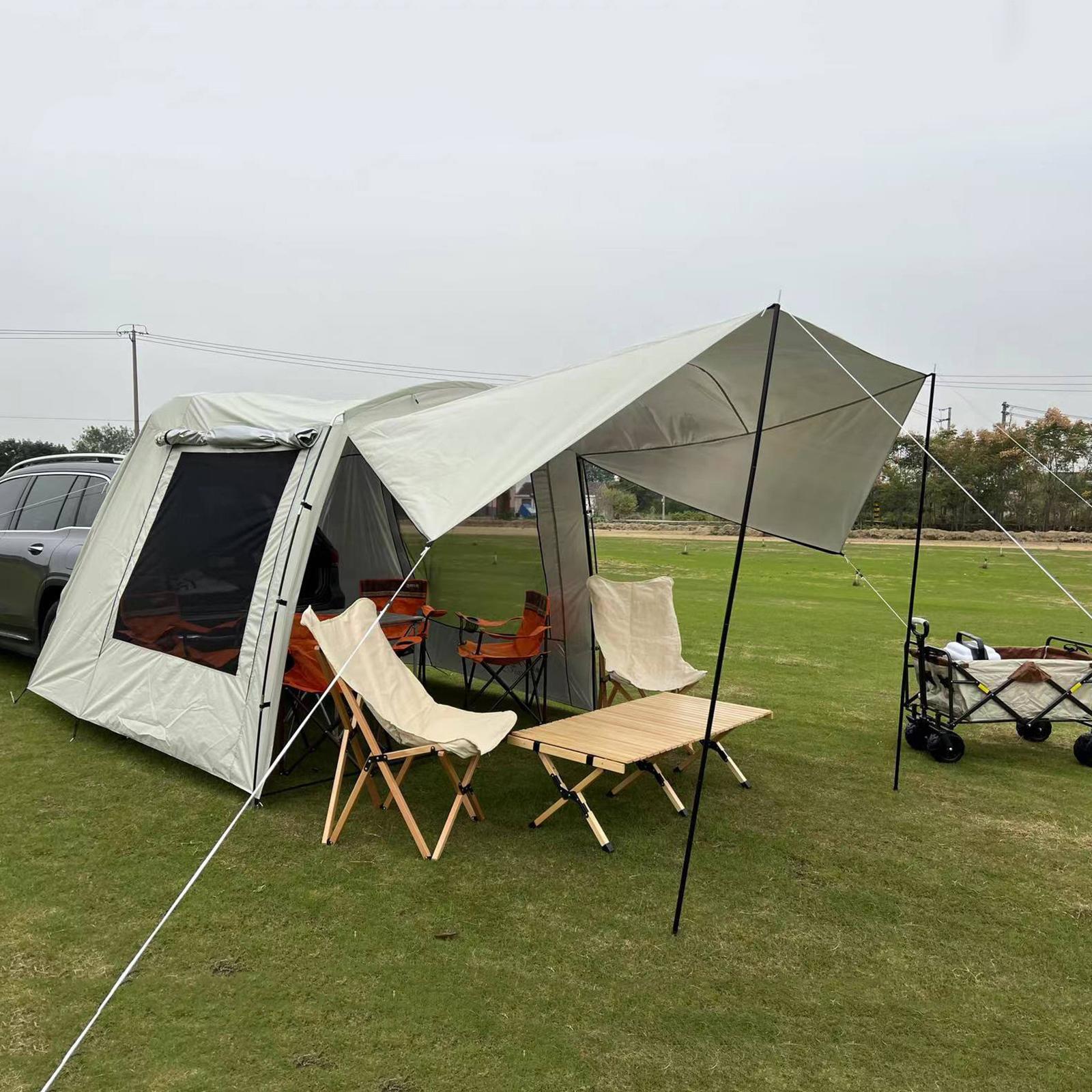 แบบพกพากันน้ำรถด้านหลังเต็นท์น - Outdoor Camping Car Tail Tent บทวิจารณ์และราคา