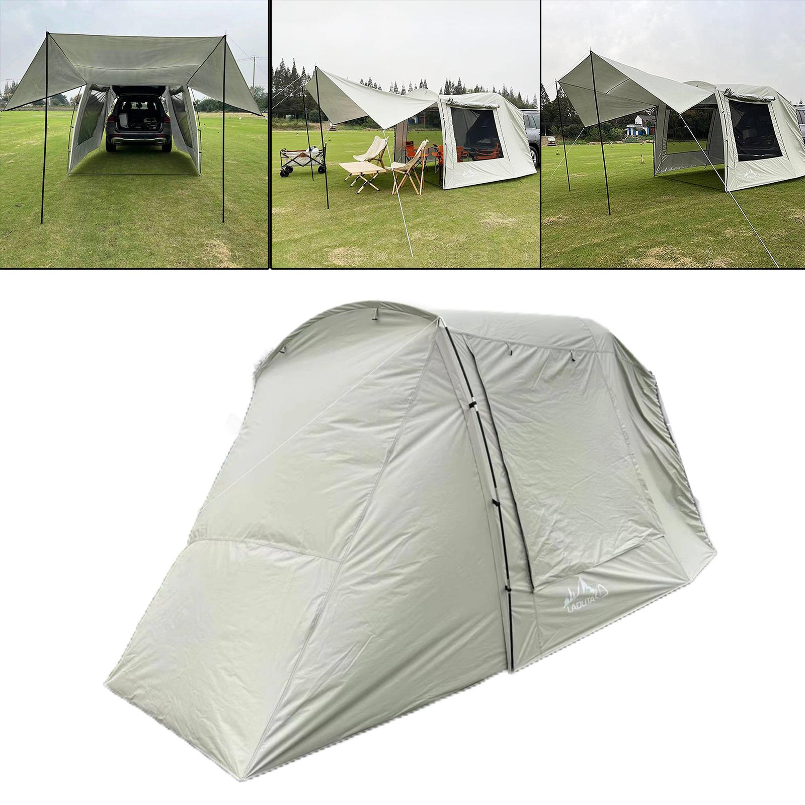 แบบพกพากันน้ำรถด้านหลังเต็นท์น - Outdoor Camping Car Tail Tent บทวิจารณ์และราคา