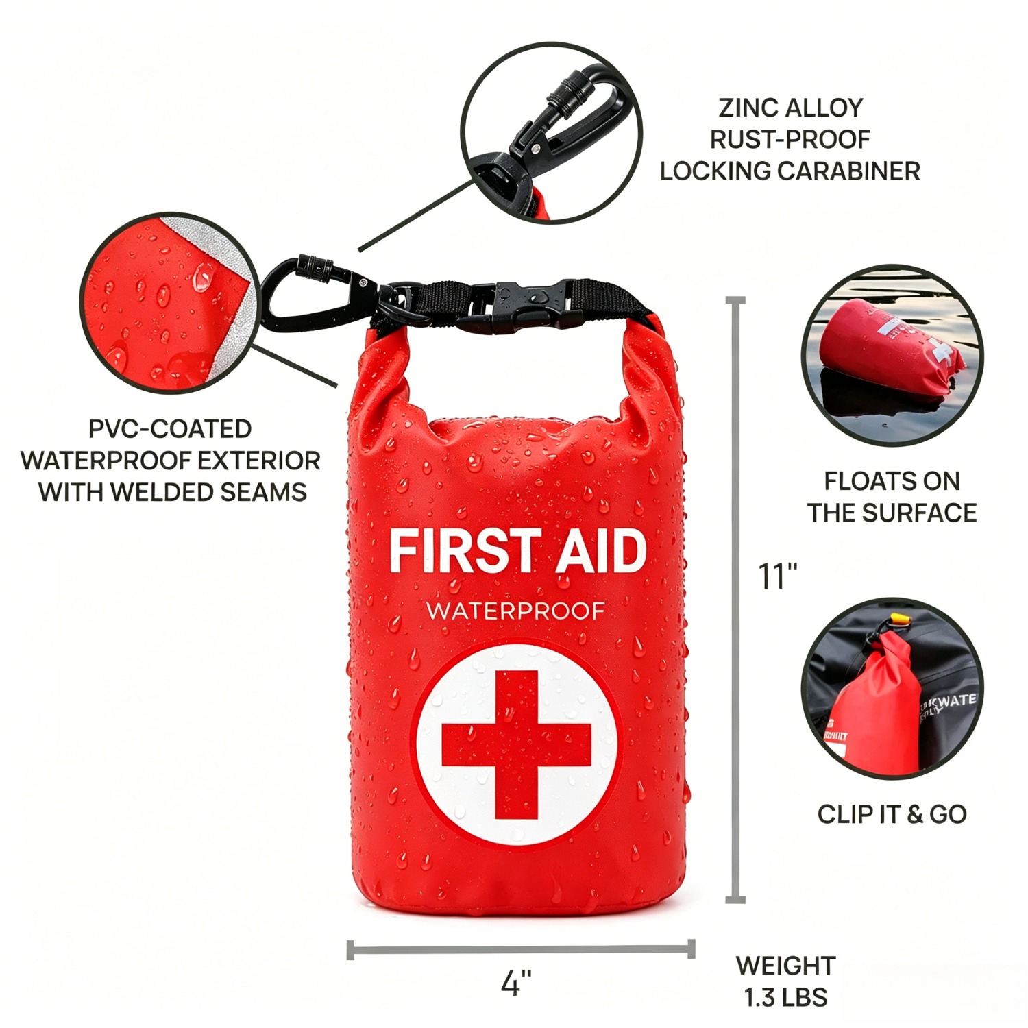 กระเป๋าปฐมพยาบาลกันน้ำ 2 ลิตร  - Bivvy Bag Emergency บทวิจารณ์และราคา