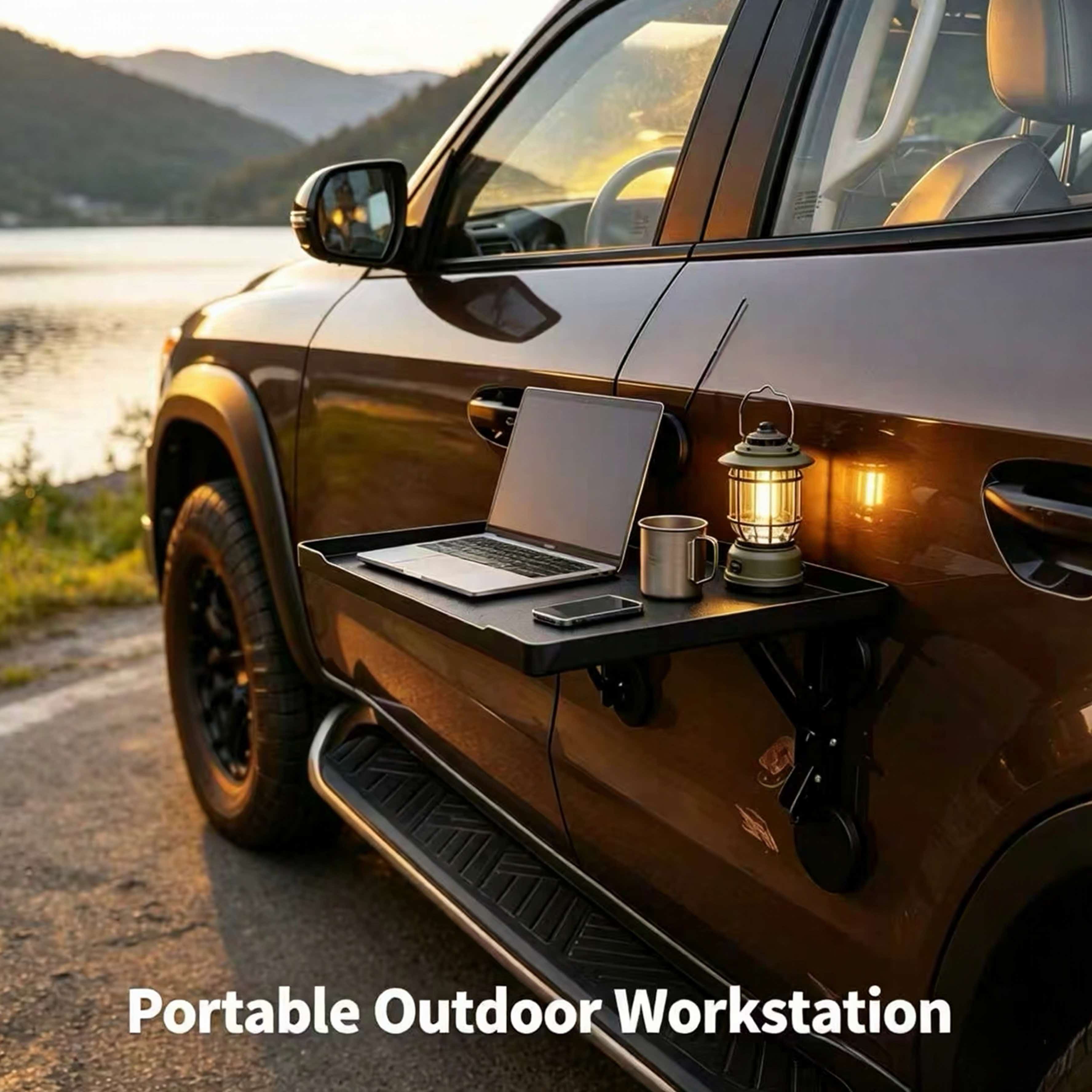 โต๊ะพับแม่เหล็กติดประตูรถยนต์แ - Outdoor Camping Table Foldable บทวิจารณ์และราคา