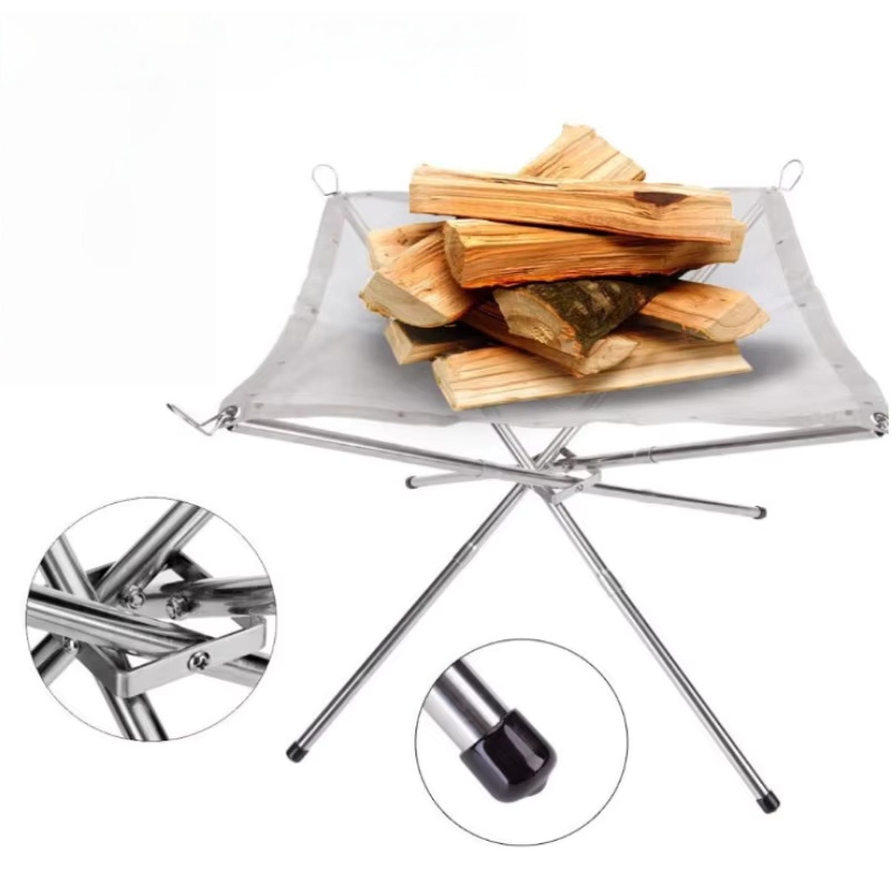 เตาบาร์บีคิวกลางแจ้งแบบพกพา ตะ - Outdoor Camping Wood Stove บทวิจารณ์และราคา