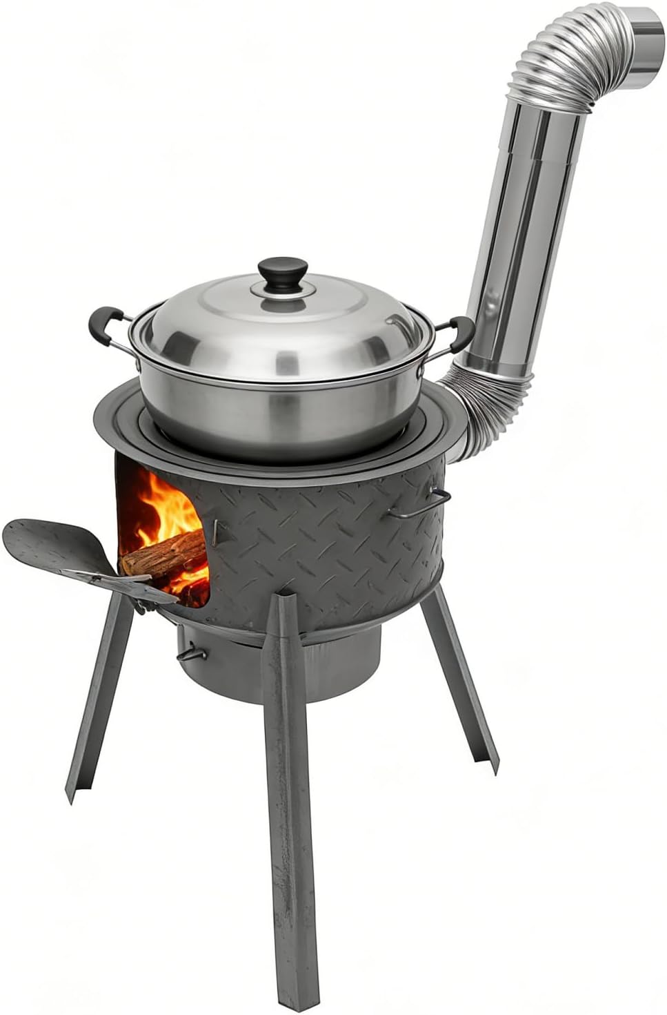 เตาเผาไม้แบบพกพาสำหรับตั้งแคมป - Outdoor Camping Wood Stove บทวิจารณ์และราคา