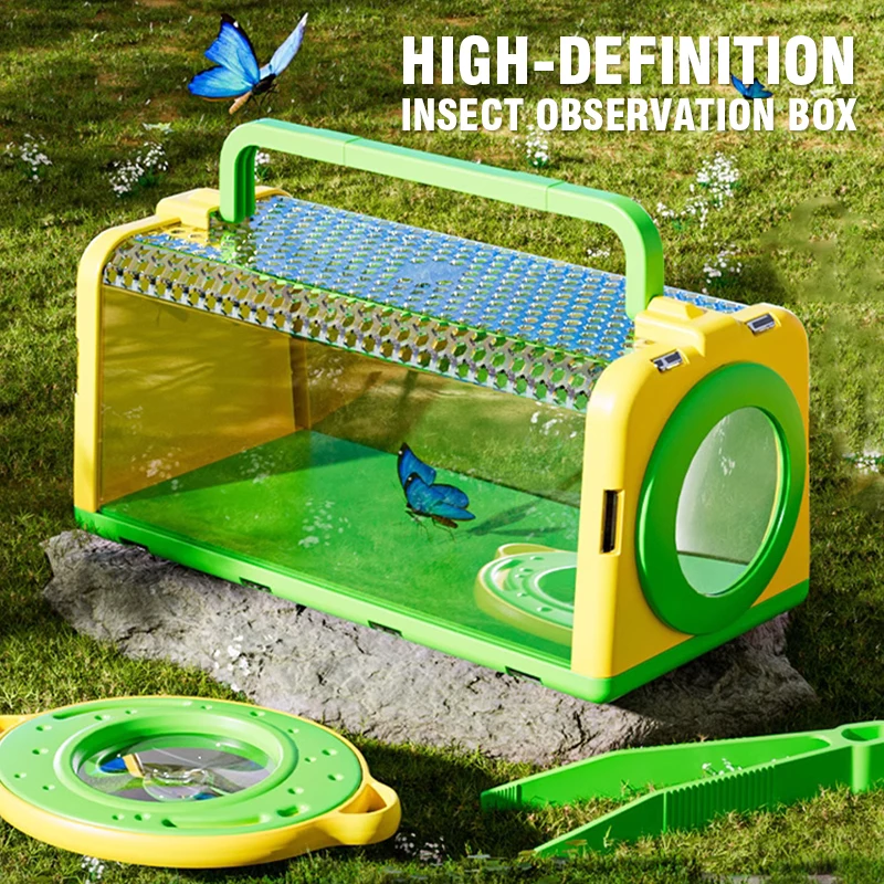 กล่องดักจับแมลงพร้อมแว่นขยาย ต - Outdoor Camping Toys บทวิจารณ์และราคา