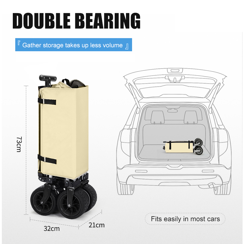 รถเข็นพับได้สำหรับตั้งแคมป์กลา - Outdoor Camping Set บทวิจารณ์และราคา