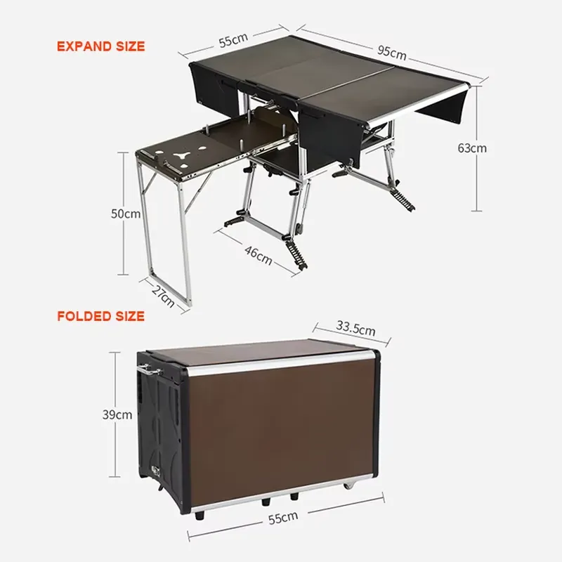 กล่องครัวแคมป์ปิ้งอเนกประสงค์ส - Outdoor Camping Kitchen Setup บทวิจารณ์และราคา