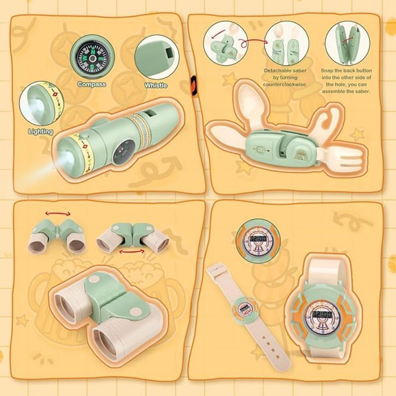 เด็กชุดตั้งแคมป์เด็กวัยหัดเดิน - Outdoor Camping Toys บทวิจารณ์และราคา