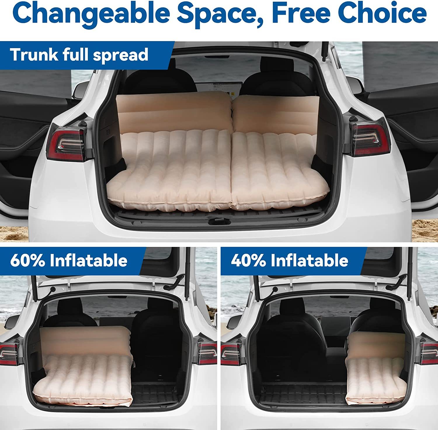 รถInflatableเตียงสําหรับTeslaร - Outdoor Y Camping บทวิจารณ์และราคา
