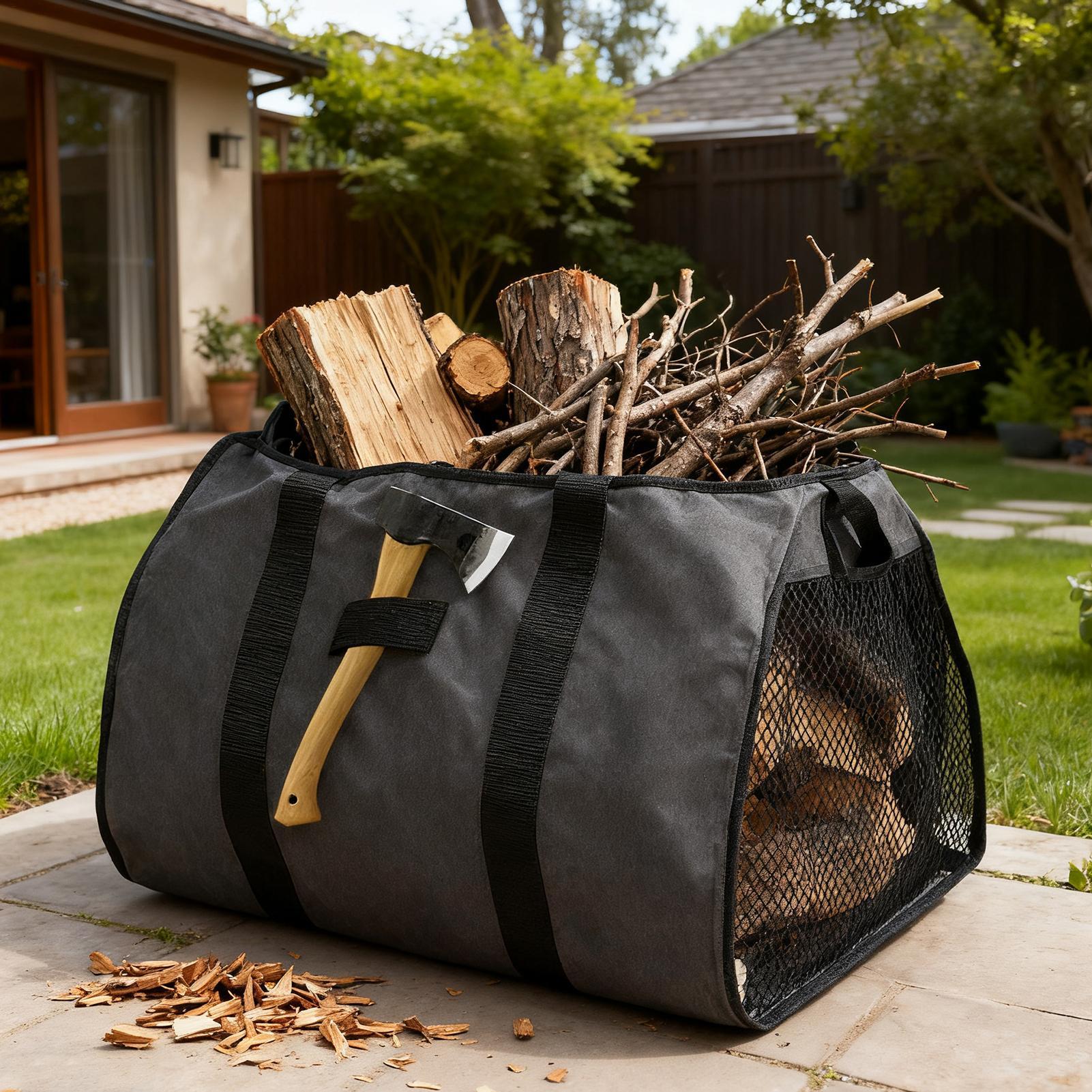 กระเป๋าใส่ฟืนแบบพกพาขนาดใหญ่ ก - Outdoor Camping Wood Stove บทวิจารณ์และราคา