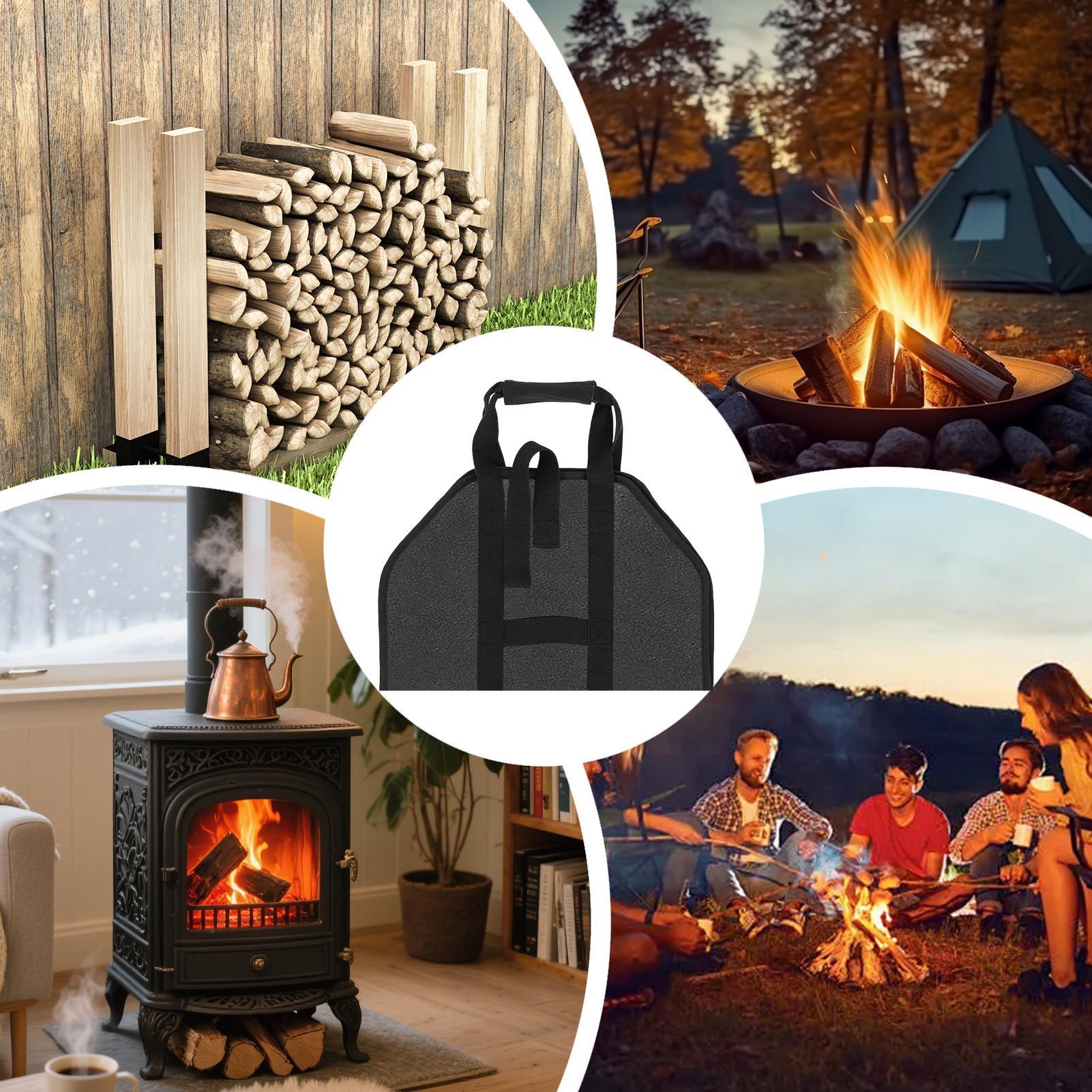 กระเป๋าใส่ฟืนแบบพกพาขนาดใหญ่ ก - Outdoor Camping Wood Stove บทวิจารณ์และราคา