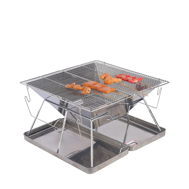 เตาปิ้งย่างพับได้สำหรับใช้งานก - Outdoor Camping Wood Stove บทวิจารณ์และราคา