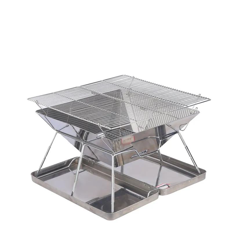 เตาปิ้งย่างพับได้สำหรับใช้งานก - Outdoor Camping Wood Stove บทวิจารณ์และราคา
